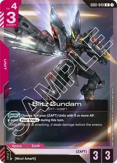 Blitz Gundam Holofoil GD01-049
