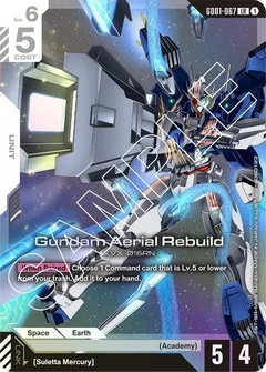 Gundam Aerial Rebuild Holofoil GD01-067