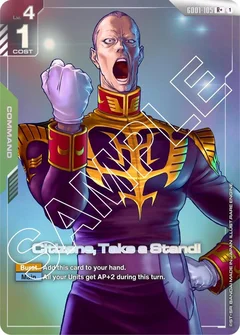 Citizens, Take a Stand! (R+) Holofoil GD01-105