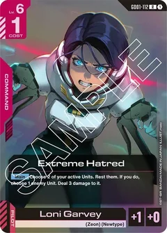 Extreme Hatred Holofoil GD01-112