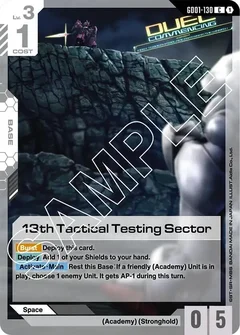13th Tactical Testing Sector GD01-130