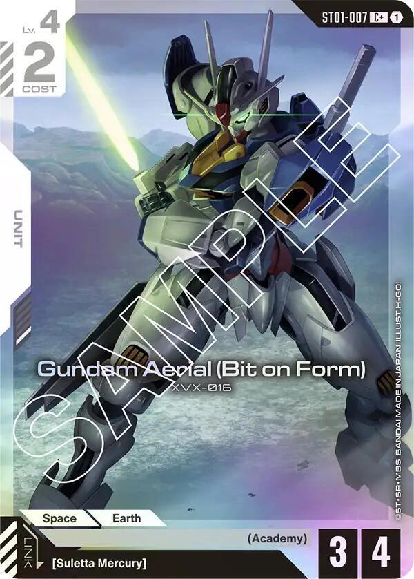 Gundam Aerial (Bit on Form) (C+) Holofoil
