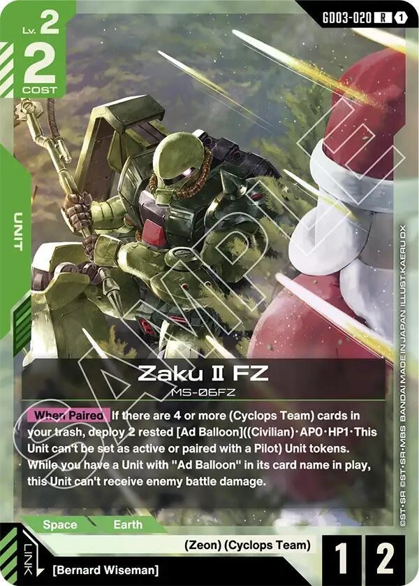 Zaku II FZ Holofoil