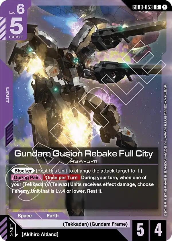 Gundam Gusion Rebake Full City Holofoil