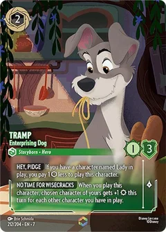 Tramp - Enterprising Dog (Enchanted) Holofoil 212/204
