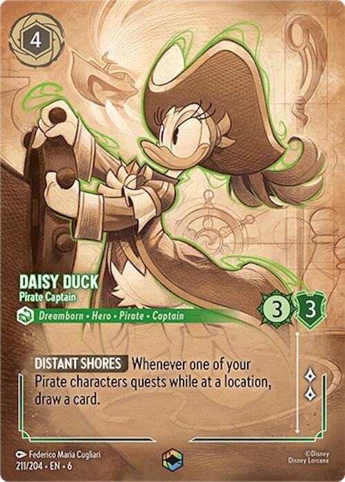 Daisy Duck - Pirate Captain (Enchanted) Holofoil