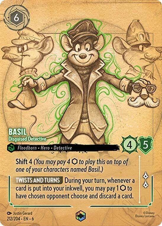 Basil - Disguised Detective (Enchanted) Holofoil