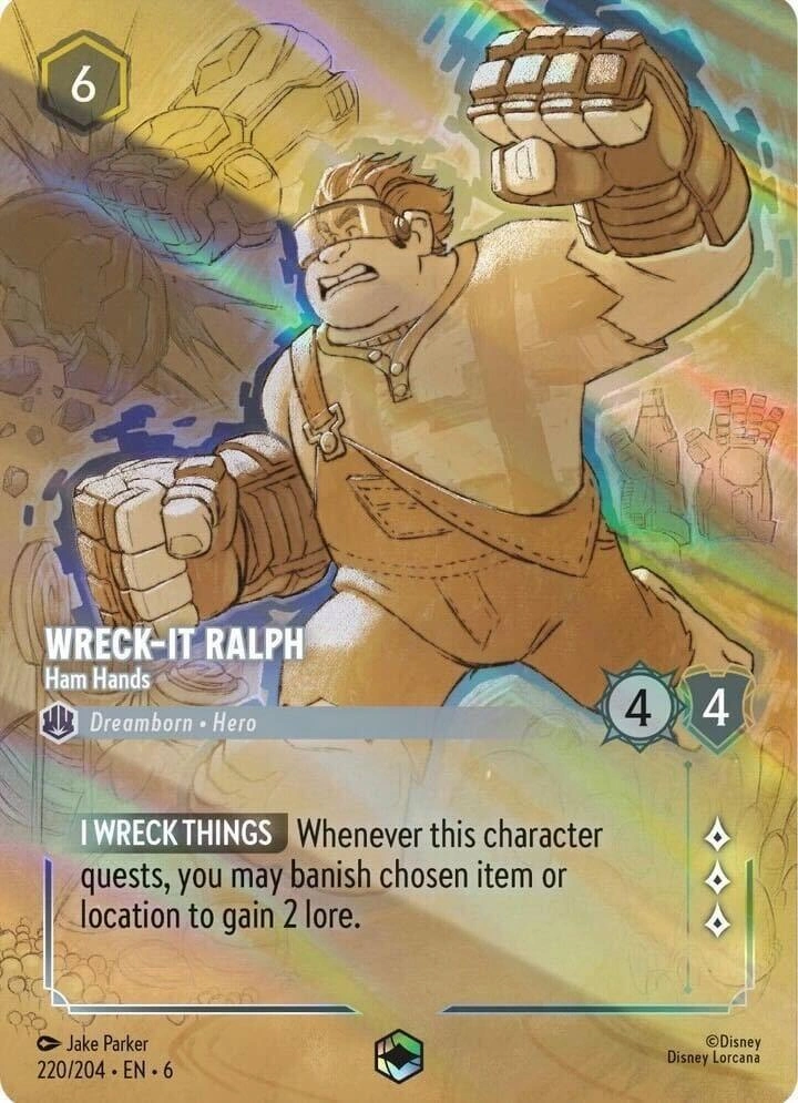 Wreck-It Ralph - Ham Hands (Enchanted) Holofoil