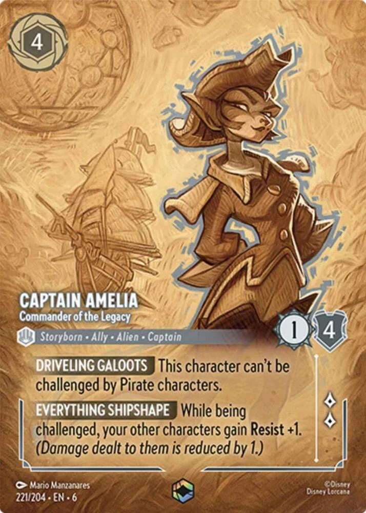 Captain Amelia - Commander of the Legacy (Enchanted) Holofoil