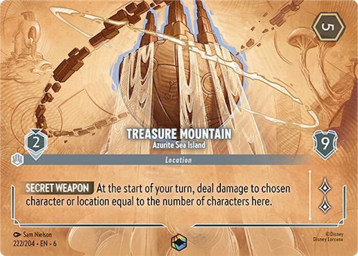 Treasure Mountain - Azurite Sea Island (Enchanted) Holofoil