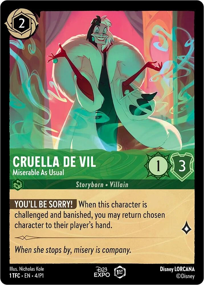 Cruella De Vil - Miserable As Usual Holofoil