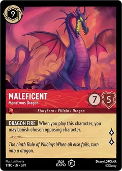 Maleficent - Monstrous Dragon Holofoil 5