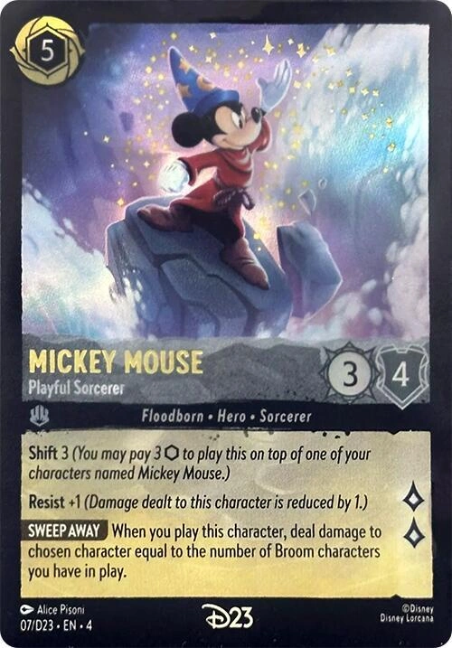 Mickey Mouse - Playful Sorcerer Holofoil