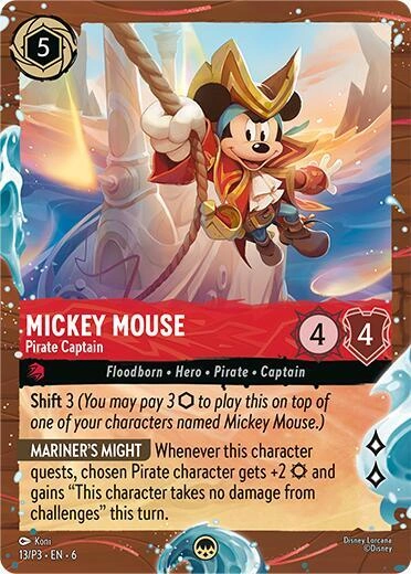 Mickey Mouse - Pirate Captain (Disney Cruise Promo) Holofoil