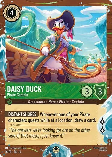 Daisy Duck - Pirate Captain (Disney Cruise Promo) Holofoil