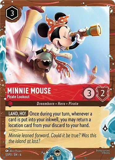 Minnie Mouse - Pirate Lookout (Disney Cruise Promo) Holofoil