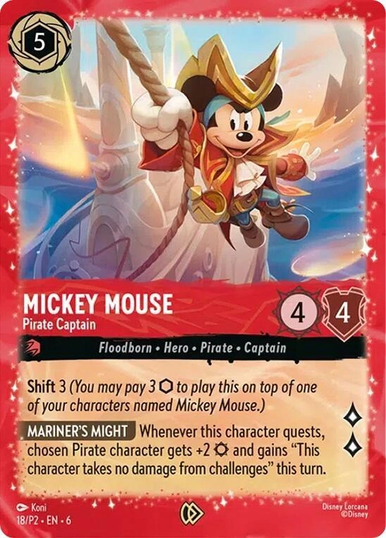 Mickey Mouse - Pirate Captain Holofoil