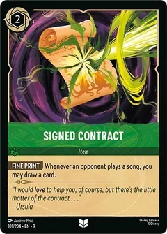 Signed Contract 101/204