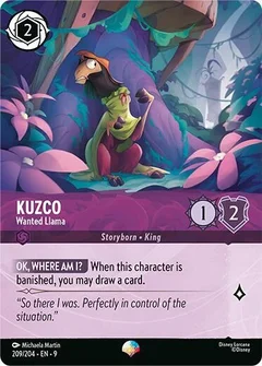 Kuzco - Wanted Llama (Epic) Holofoil 209/204