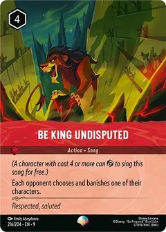Be King Undisputed (Epic) Holofoil 216/204