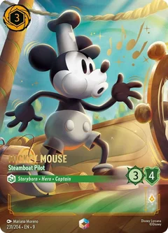 Mickey Mouse - Steamboat Pilot (Enchanted) Holofoil 231/204