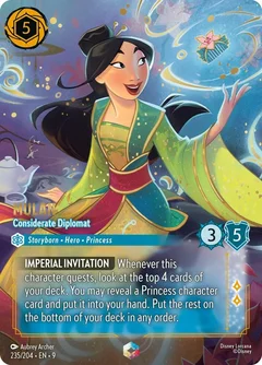 Mulan - Considerate Diplomat (Enchanted) Holofoil 235/204