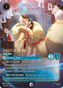 Cruella De Vil - Style Icon (Enchanted) Holofoil 236/204