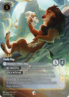 Scar - Finally King (Enchanted) Holofoil 239/204