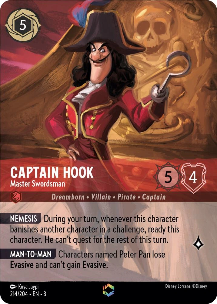 Captain Hook - Master Swordsman (Enchanted) Holofoil