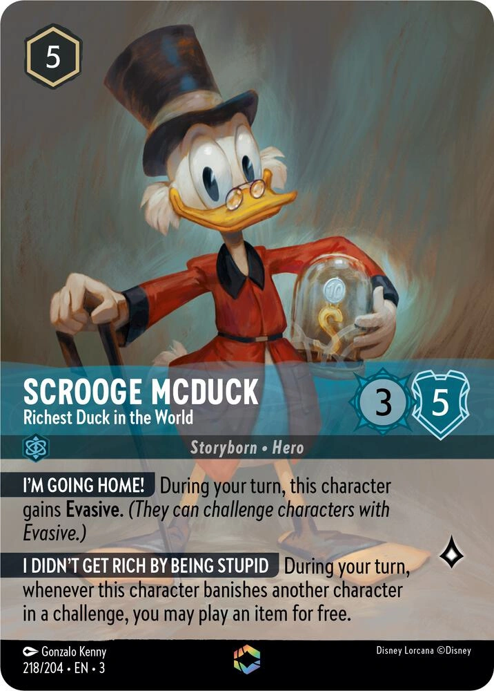 Scrooge McDuck - Richest Duck in the World (Enchanted) Holofoil