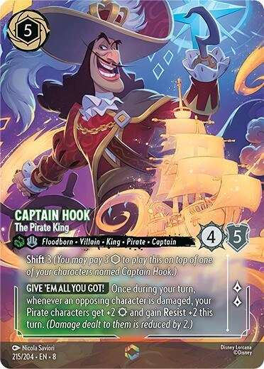 Captain Hook - The Pirate King (Enchanted) Holofoil