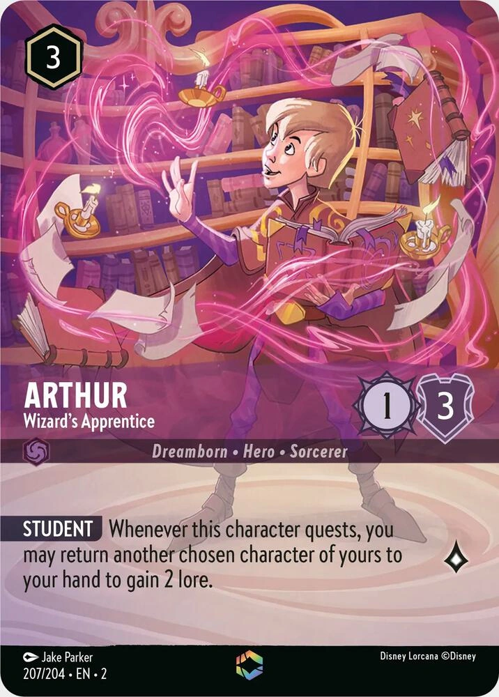 Arthur - Wizard's Apprentice (Enchanted) Holofoil