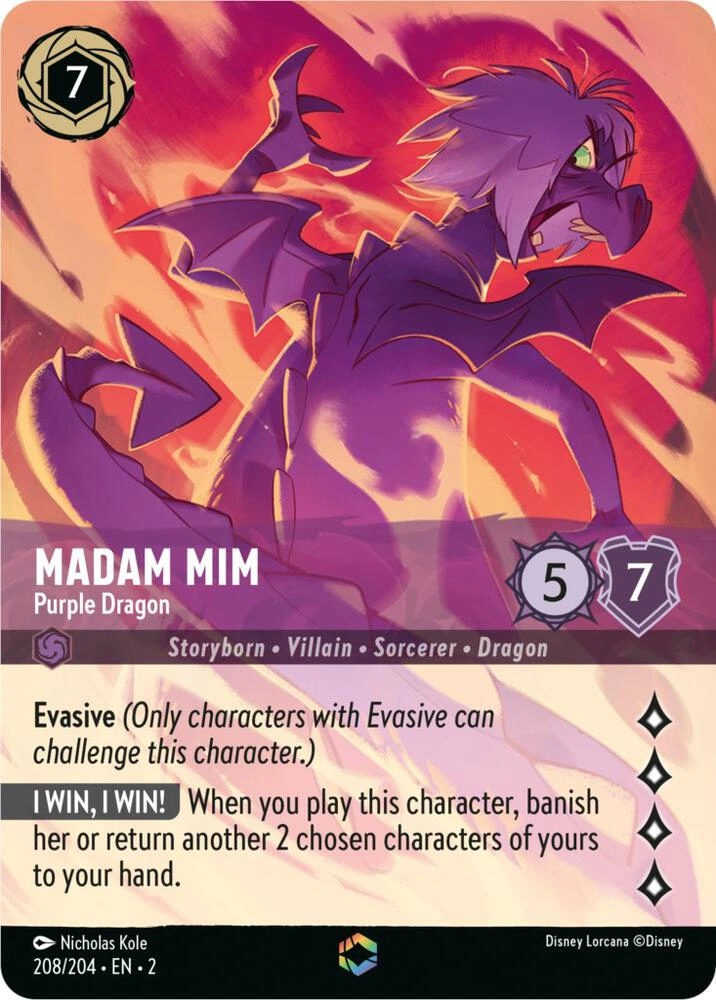 Madam Mim - Purple Dragon (Enchanted) Holofoil