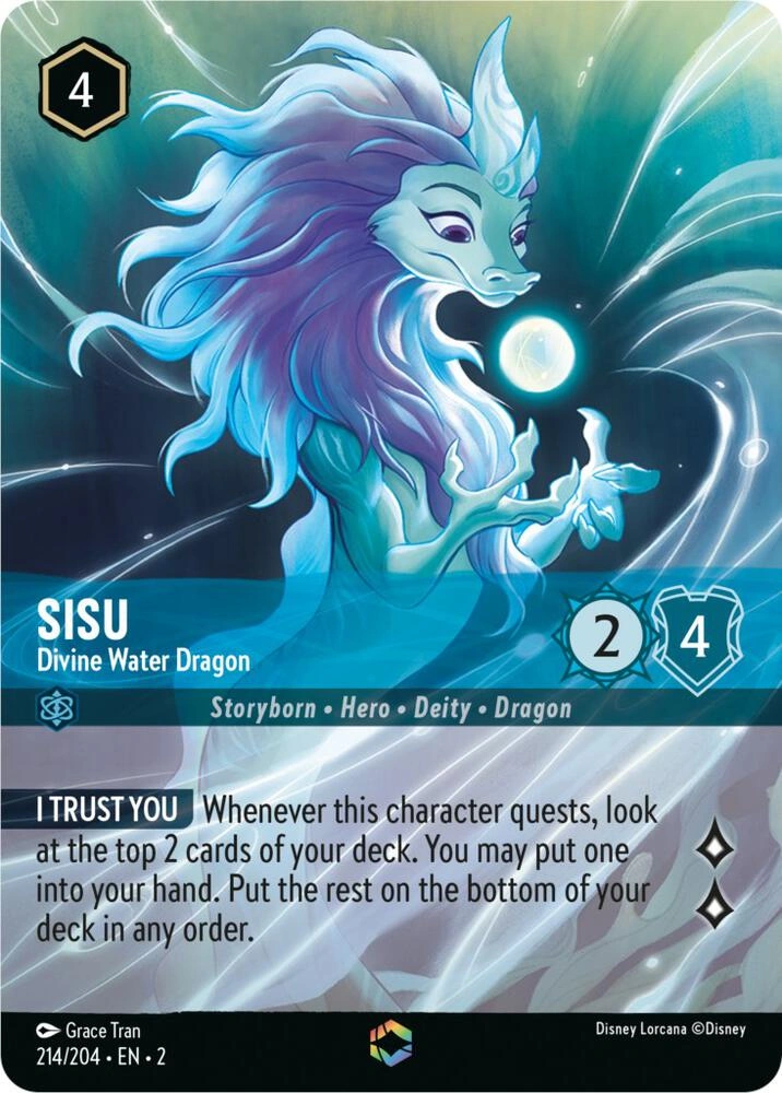 Sisu - Divine Water Dragon (Enchanted) Holofoil