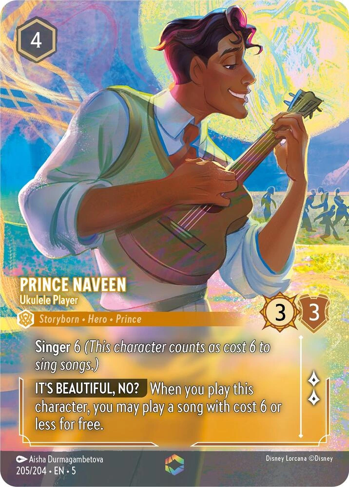 Prince Naveen - Ukulele Player (Enchanted) Holofoil