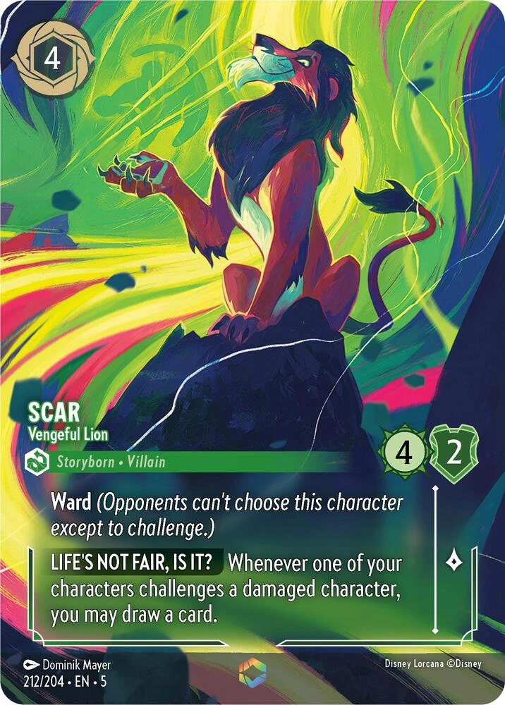 Scar - Vengeful Lion (Enchanted) Holofoil