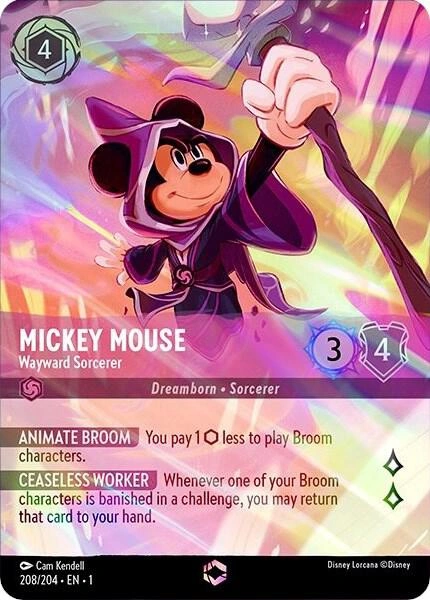 Mickey Mouse - Wayward Sorcerer (Enchanted) Holofoil
