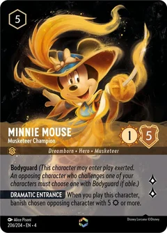 Minnie Mouse - Musketeer Champion (Enchanted) Holofoil 206/204