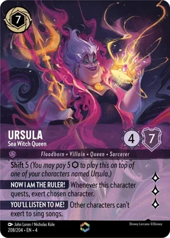 Ursula - Sea Witch Queen (Enchanted) Holofoil 208/204