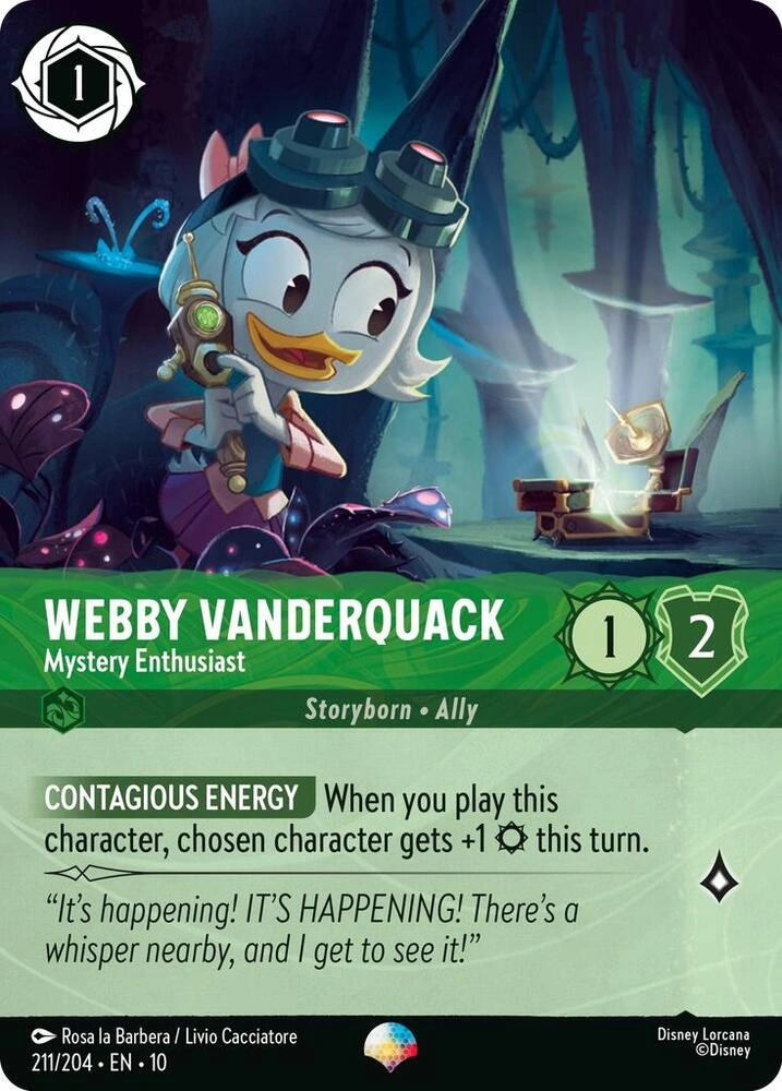 Webby Vanderquack - Mystery Enthusiast (Epic) Holofoil