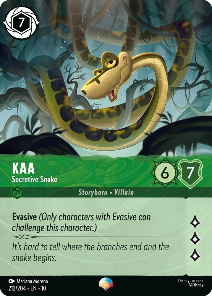 Kaa - Secretive Snake (Epic) Holofoil