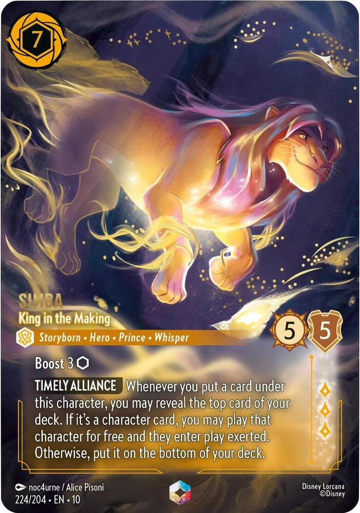 Simba - King in the Making (Enchanted) Holofoil