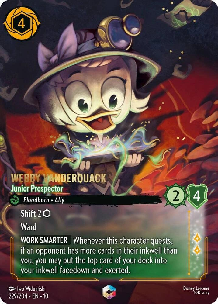 Webby Vanderquack - Junior Prospector (Enchanted) Holofoil