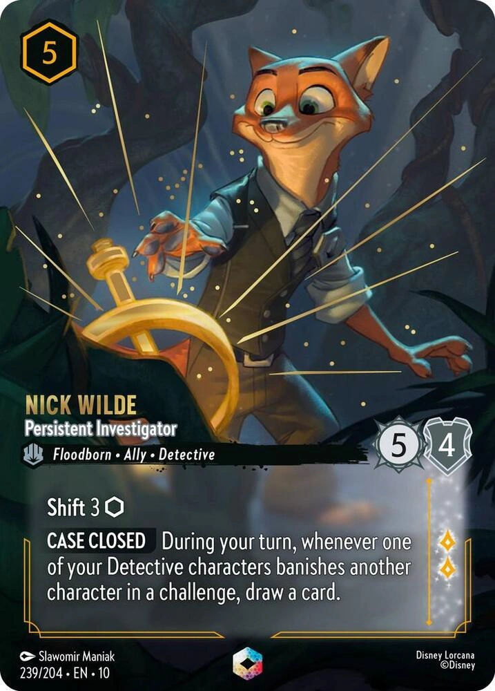 Nick Wilde - Persistent Investigator (Enchanted) Holofoil