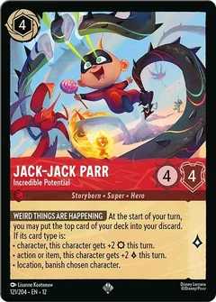 Jack-Jack Parr - Incredible Potential Holofoil 121/204