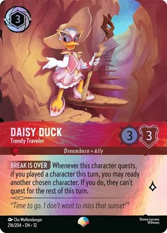 Daisy Duck - Trendy Traveler (Epic) Holofoil 216/204