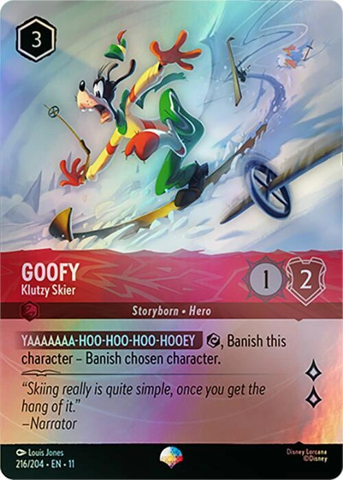 Goofy - Klutzy Skier (Epic) Holofoil