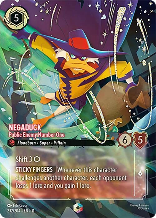 Negaduck - Public Enemy Number One (Enchanted) Holofoil