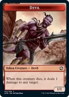 Devil // Zombie Double-Sided Token Foil 11 // 9