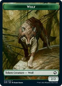 Wolf // Vecna Double-Sided Token Foil 14 // 8